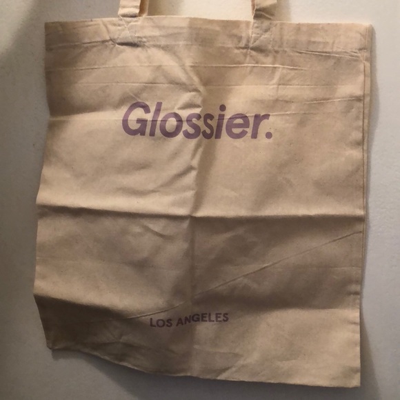 glossier tote bag